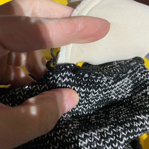 Vintage 80s Adele rose black and silver sweater size 22W Bin 12 - Picture 11 of 12